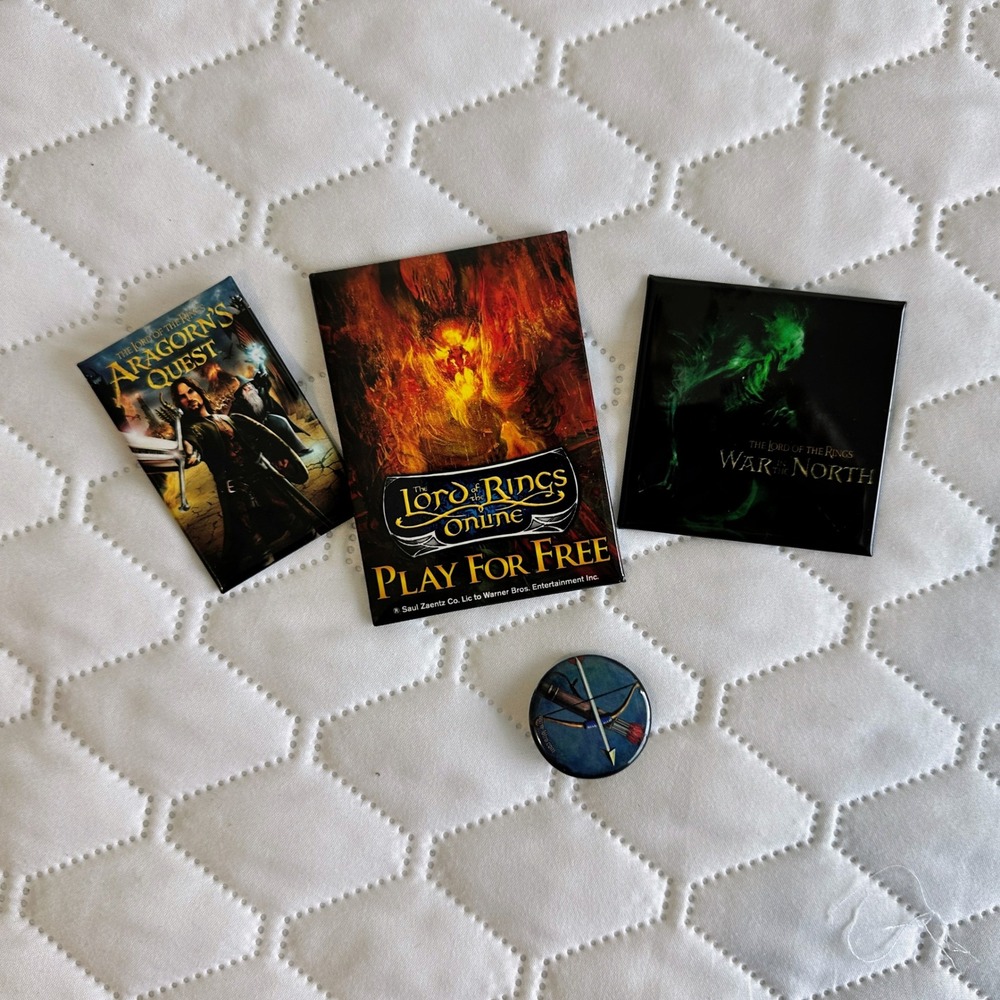 Lord of the Rings Pin Set Video Game PAX Prime promo set